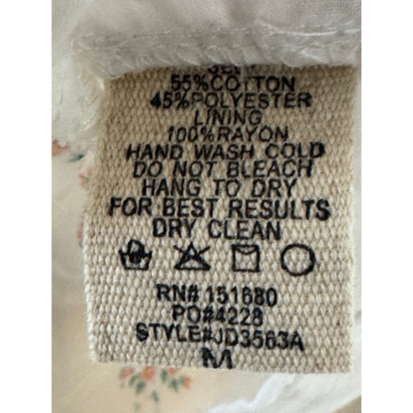 NWT Sweet en Forme Dress Size M White Floral - Picture 5 of 7